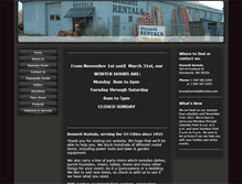Tablet Screenshot of bennettrentals.com